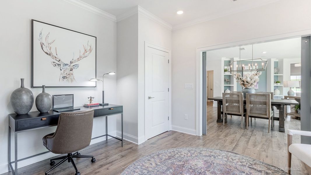 Representative furnished interior of a home built from the Promenade by Epcon Communities in The Courtyards at Bailey Farms, Dacula (Image 15).