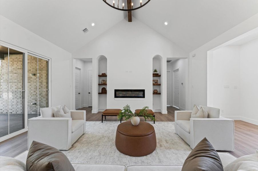Furnished interior view inside a new home in , Conroe (Image 12).