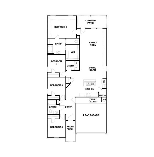2D floor plan layout of this home in Valverde, Bastrop, TX (Image 2). 2D floor plan layout of this home in Valverde, Bastrop, TX (Image 2).