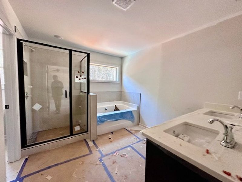 In-progress construction of a new home in Forrest Farms, Greenville, GA (Image 14).