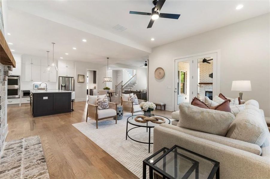 Furnished interior view inside a new home in , Buford (Image 17).