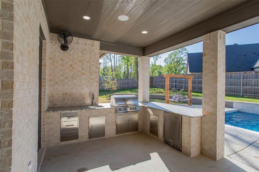 Exterior details and patio area of a home in , Tyler (Image 27).