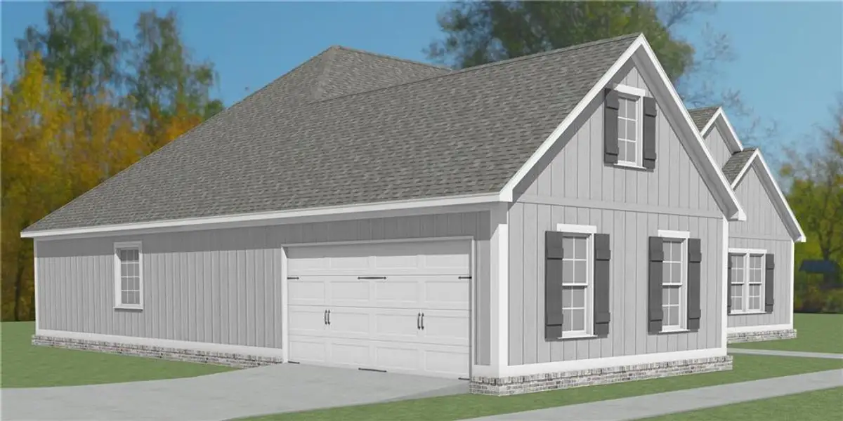 Exterior rendering of this home design in , Milledgeville, GA (Image 5).