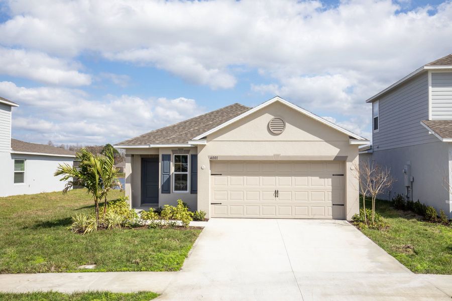 Representative exterior photo of a completed home built from the Victoria by Maronda Homes in Heritage Station, Punta Gorda, FL (Image 2). Representative exterior photo of a completed home built from the Victoria by Maronda Homes in Heritage Station, Punta Gorda, FL (Image 2).