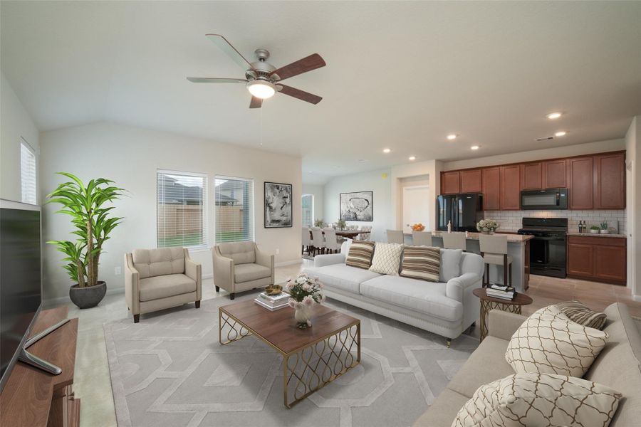 Furnished interior view inside a new home in Montgomery Ridge: Landmark Collection, Montgomery (Image 5).
