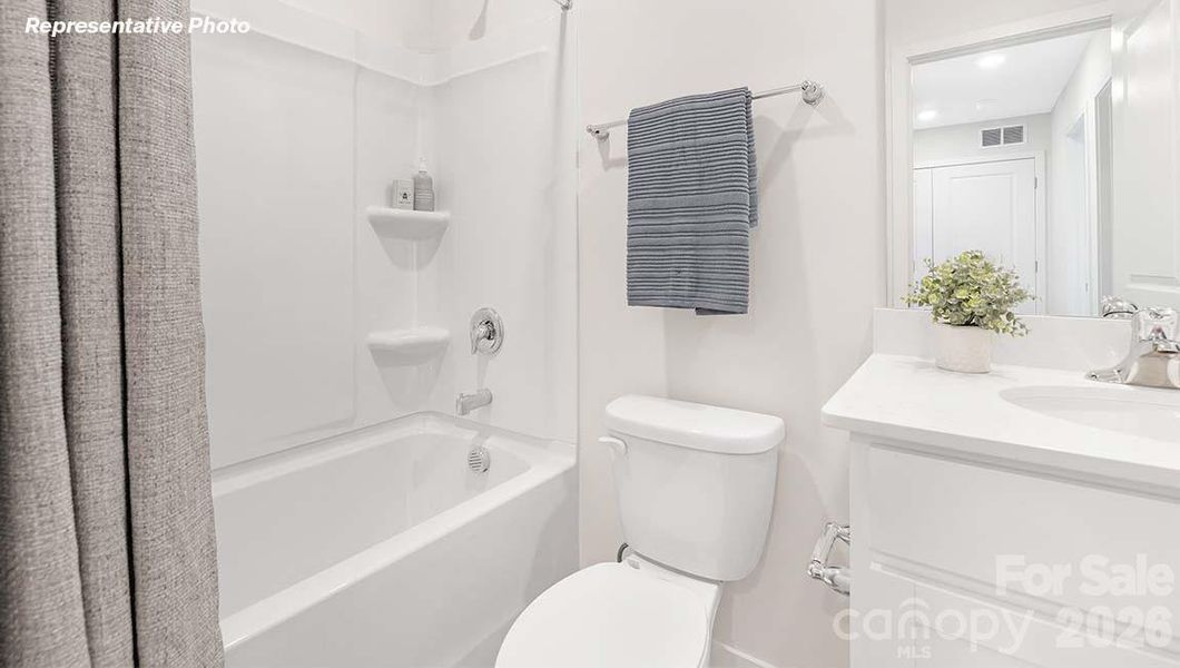 Furnished interior view inside a new home in The Townes at Troutman, Troutman (Image 13).