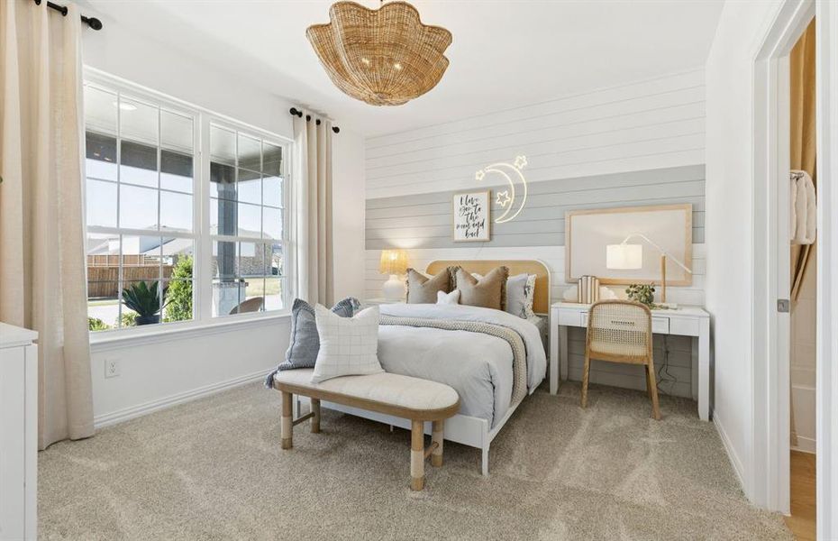 Spacious secondary bedroom with large windows *Model Representation* Spacious secondary bedroom with large windows *Model Representation*