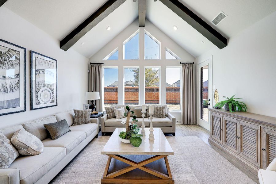 Furnished interior view inside a new home in Parmer Ranch, Georgetown (Image 12). Furnished interior view inside a new home in Parmer Ranch, Georgetown (Image 12).