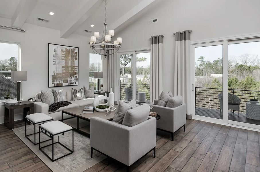 Furnished interior view inside a new home in , Meggett (Image 5).