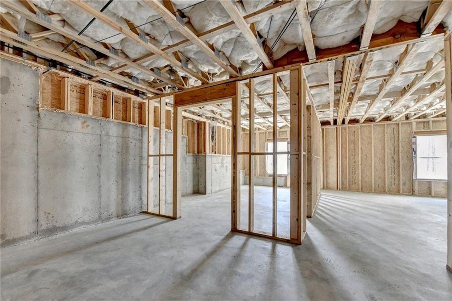 In-progress construction of a new home in , Cumming, GA (Image 77).