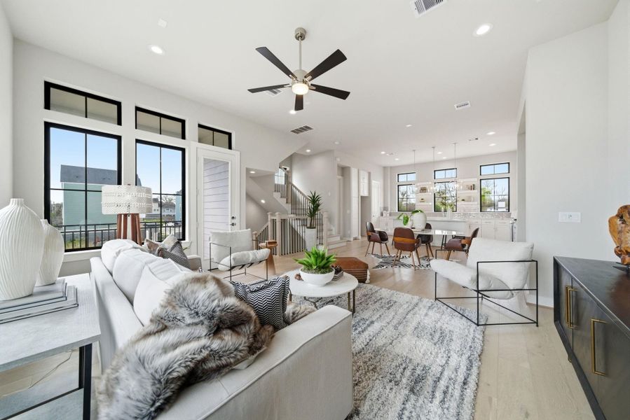 Furnished interior view inside a new home in Spring Valley Creek, Houston (Image 18).