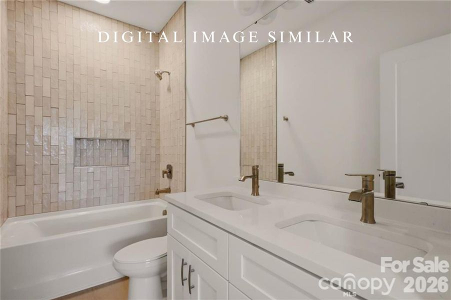 Furnished interior view inside a new home in , Charlotte (Image 8).