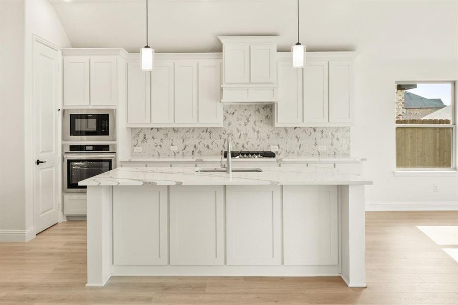 Furnished interior view inside a new home in Wildflower Ranch 60-65, Fort Worth (Image 5). Furnished interior view inside a new home in Wildflower Ranch 60-65, Fort Worth (Image 5).