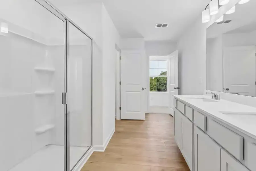 Representative Photo: Primary Bathroom featuring Serene Collection Finishes Representative Photo: Primary Bathroom featuring Serene Collection Finishes