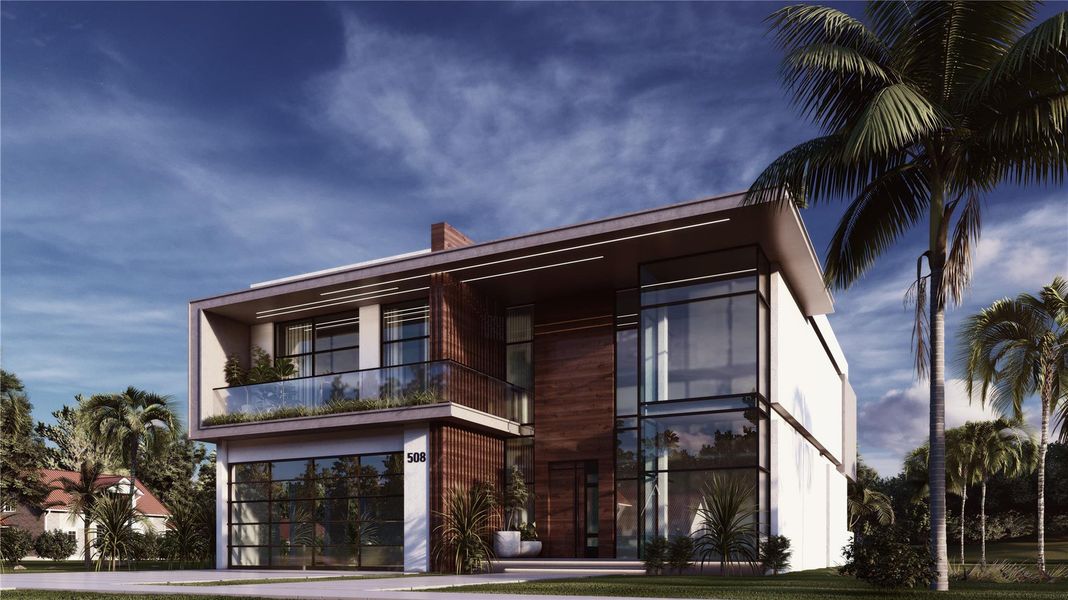 Front exterior of a new home in , Fort Lauderdale, FL, highlighting curb appeal (Image 2). Front exterior of a new home in , Fort Lauderdale, FL, highlighting curb appeal (Image 2).