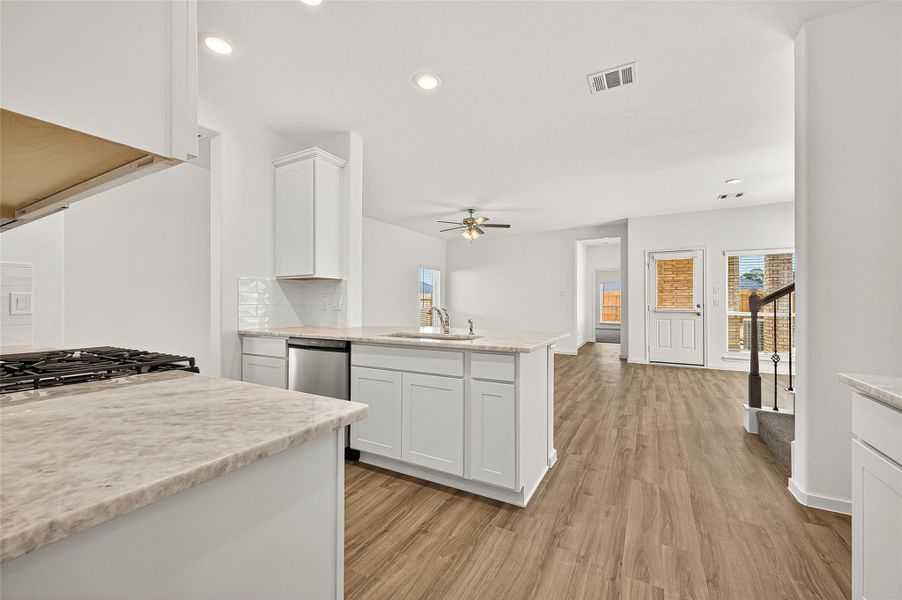 Furnished interior view inside a new home in Mill Creek Trails, Magnolia (Image 26).