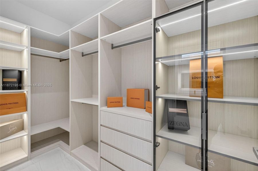 Primary Dual Walk In Closets