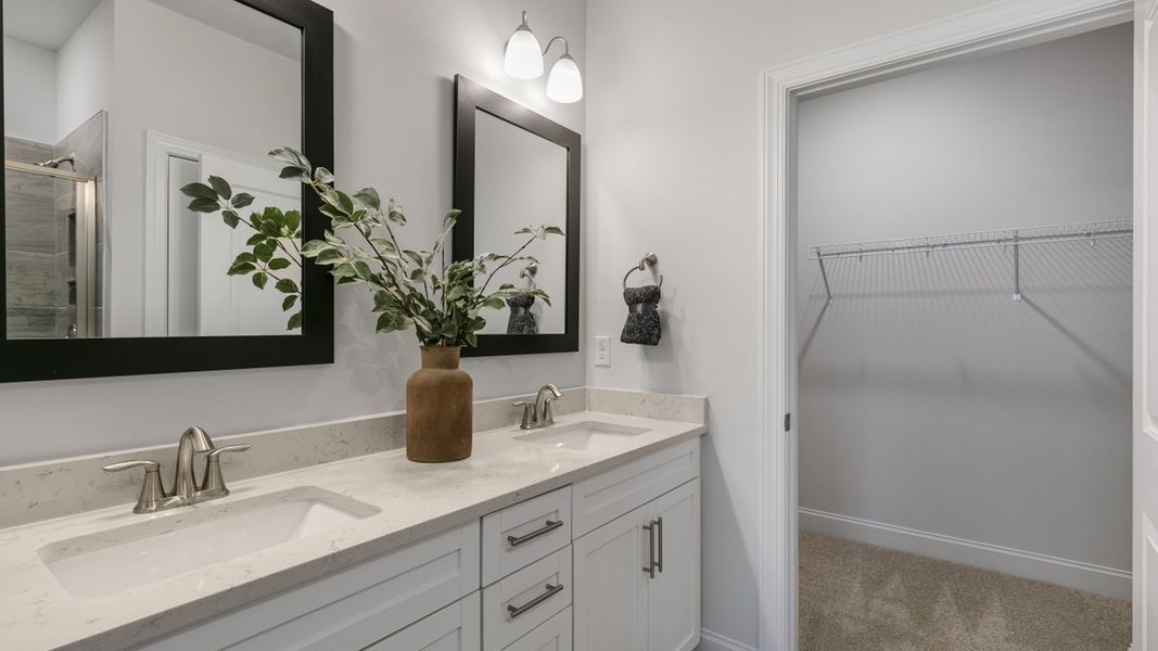 Furnished interior view inside a new home in The Meadows at Kinsley, Jamestown (Image 21).