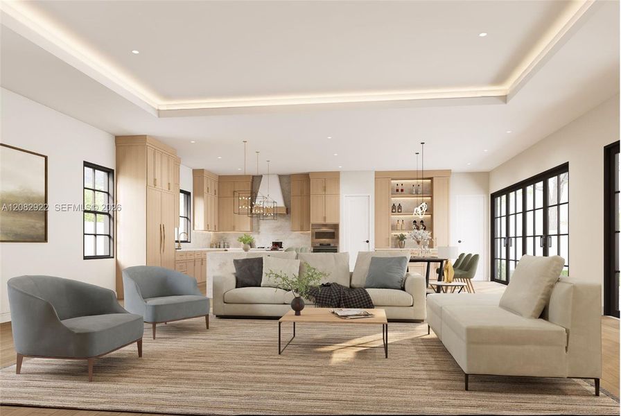 Furnished interior view inside a new home in , Boynton Beach (Image 14).