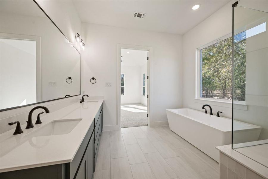 Furnished interior view inside a new home in Rolling Creek Ranch, Aledo (Image 8).