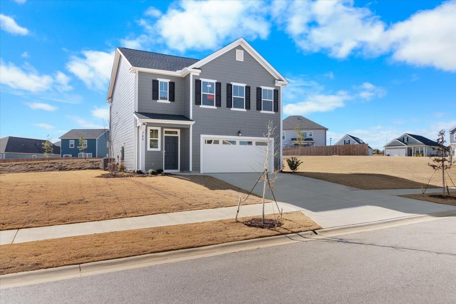 Front exterior of a new home in Tillery Park, Grovetown, GA, highlighting curb appeal (Image 18).