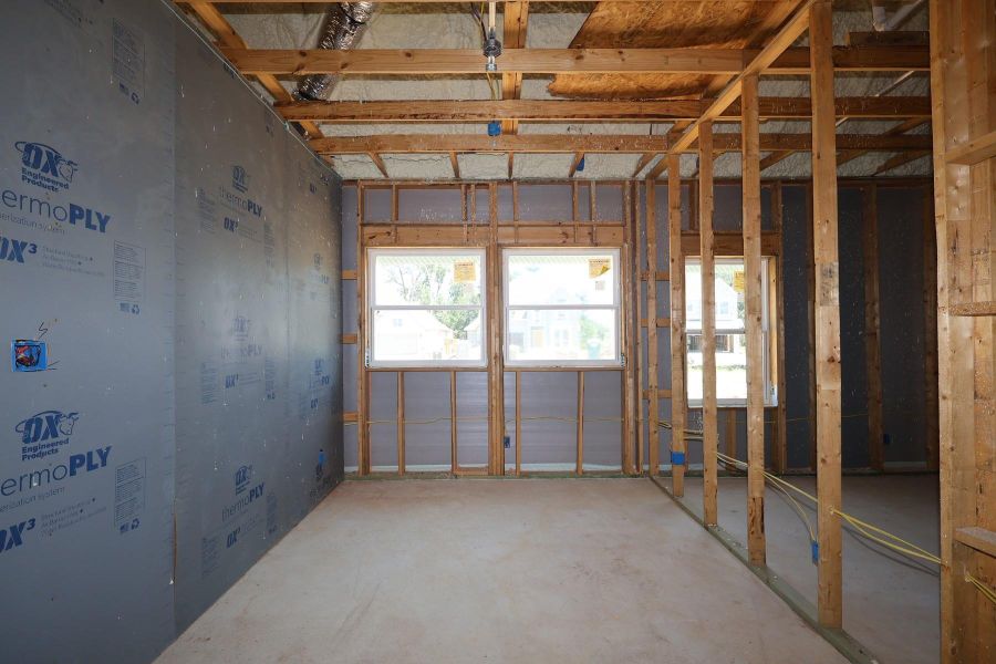 In-progress construction of a new home in Grand Central Park - Ascent Collection, Conroe, TX (Image 12).