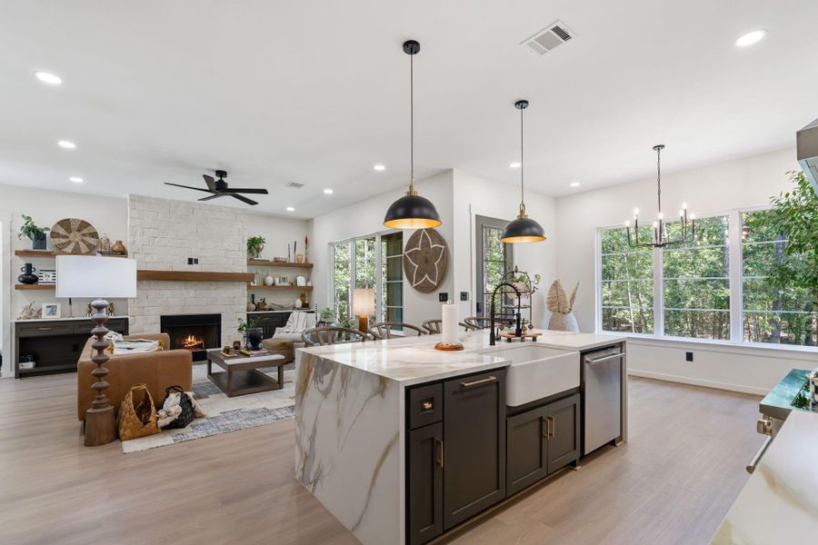 Furnished interior view inside a new home in , Livingston (Image 9).