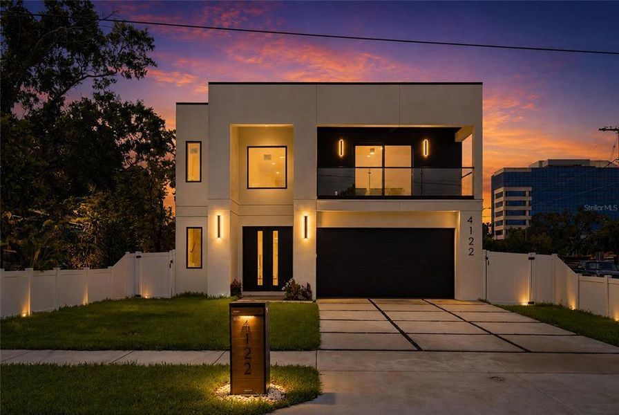 Front exterior of a new home in , Tampa, FL, highlighting curb appeal (Image 25). Front exterior of a new home in , Tampa, FL, highlighting curb appeal (Image 25).