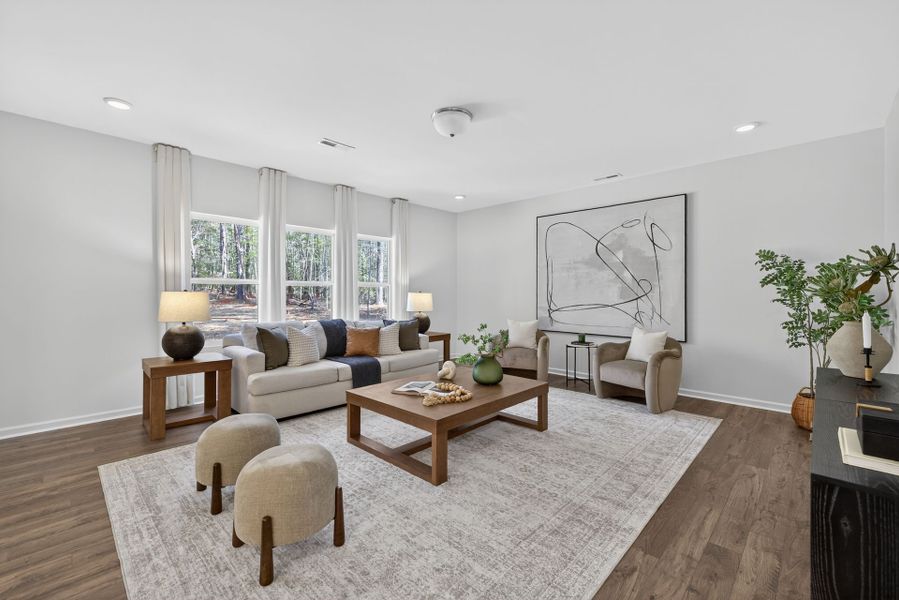 Furnished interior view inside a new home in Lake Royale, Louisburg (Image 11).