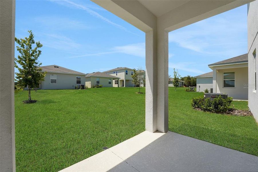 Exterior details and patio area of a home in Reserve at Hammock Oaks, Lady Lake (Image 2). Exterior details and patio area of a home in Reserve at Hammock Oaks, Lady Lake (Image 2).