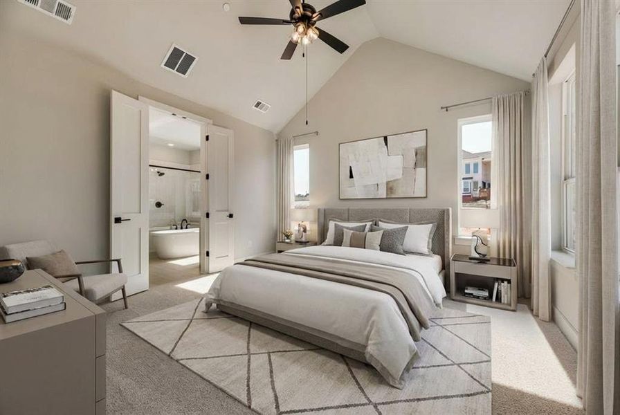 Furnished interior view inside a new home in Providence Cove, McKinney (Image 7).