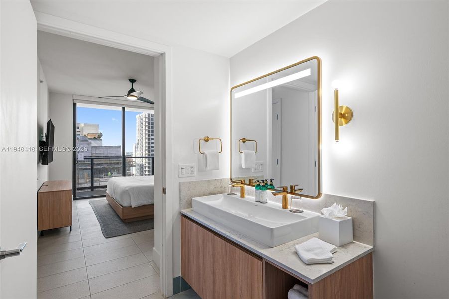 Furnished interior view inside a new home in , Miami (Image 39). Furnished interior view inside a new home in , Miami (Image 39).