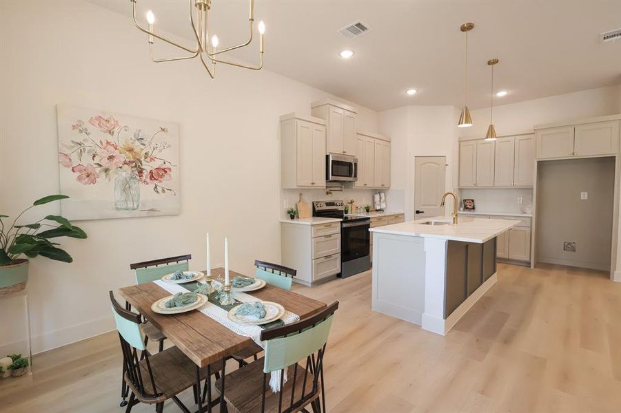 Furnished interior view inside a new home in , Fort Worth (Image 11). Furnished interior view inside a new home in , Fort Worth (Image 11).