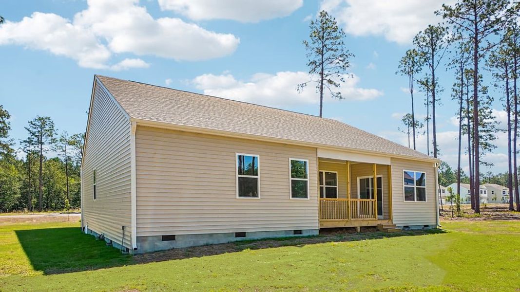 Representative exterior details of a home built from the Booth by D.R. Horton in Gretchen Pines, West End (Image 3). Representative exterior details of a home built from the Booth by D.R. Horton in Gretchen Pines, West End (Image 3).