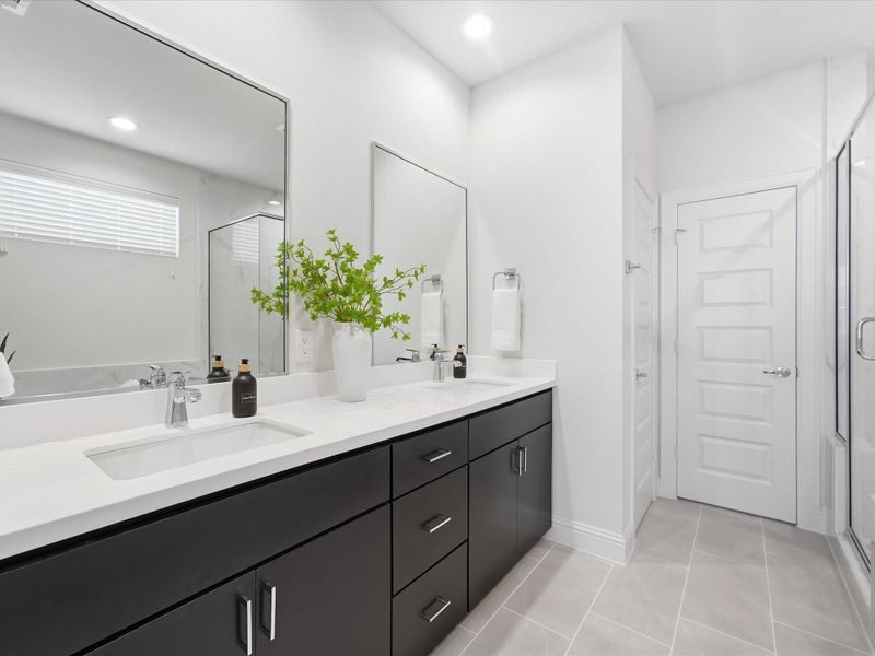 Furnished interior view inside a new home in Hardy Skyline, Houston (Image 29). Furnished interior view inside a new home in Hardy Skyline, Houston (Image 29).