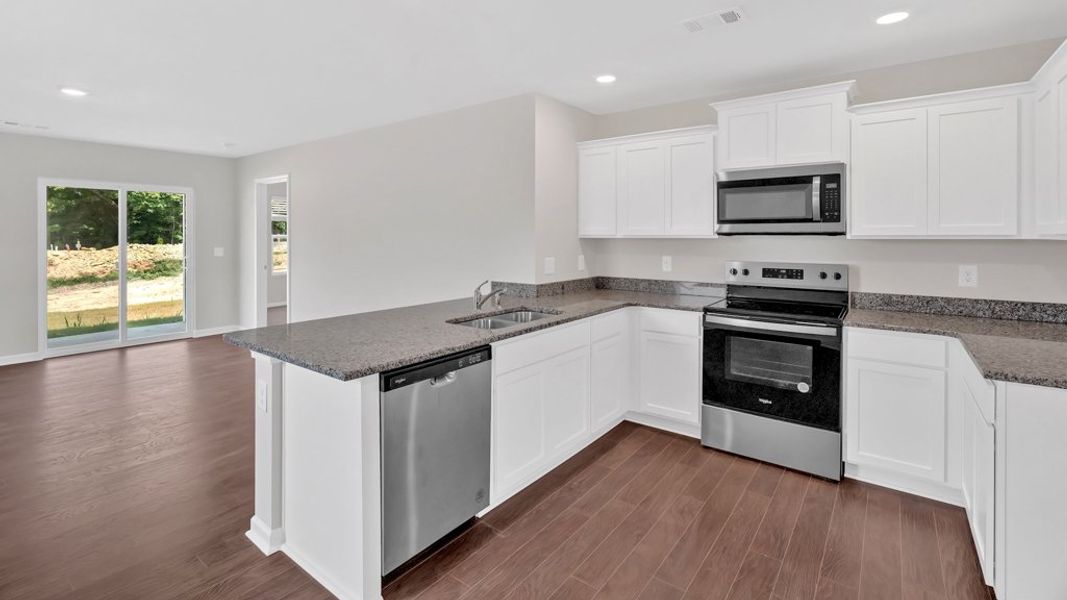 Representative furnished interior of a home built from the Allex by D.R. Horton in Clearwater Springs, Johnson City (Image 4). Representative furnished interior of a home built from the Allex by D.R. Horton in Clearwater Springs, Johnson City (Image 4).