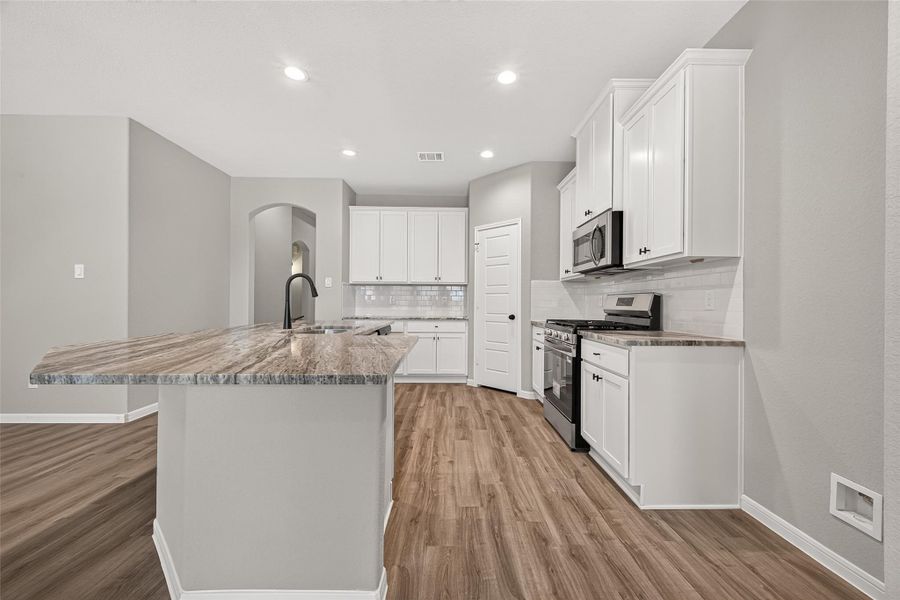 Furnished interior view inside a new home in , Angleton (Image 12).