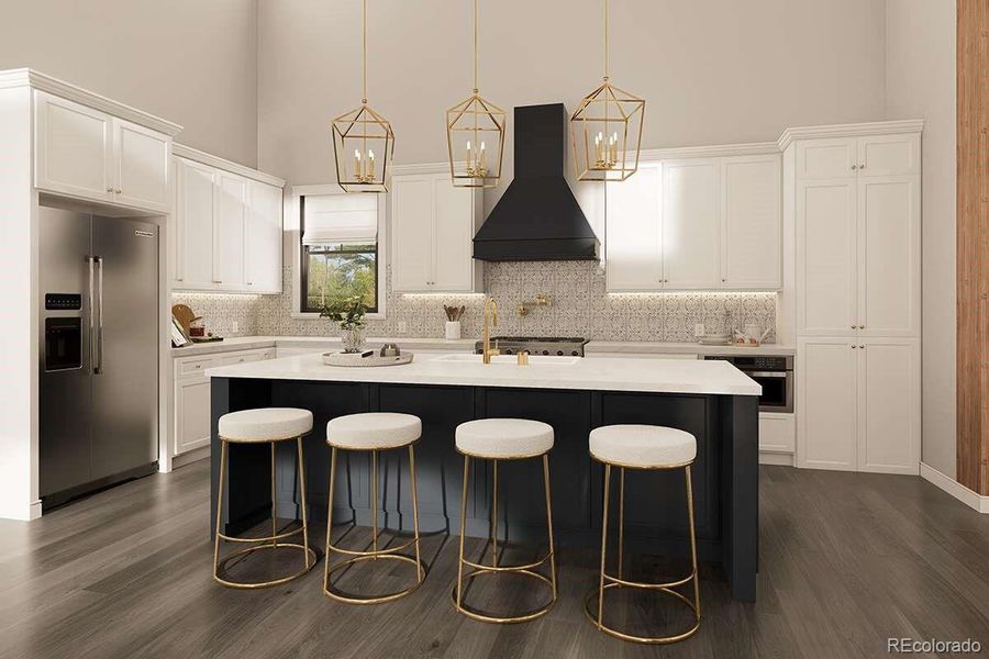 Furnished interior view inside a new home in , Kiowa (Image 7). Furnished interior view inside a new home in , Kiowa (Image 7).