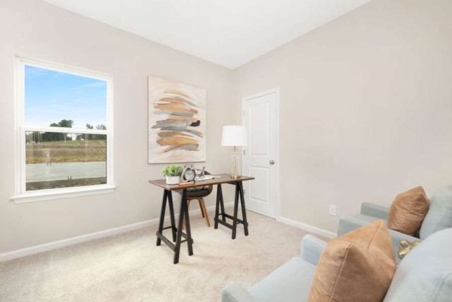 Representative furnished interior of a home built from the Canterbury by True Homes in Reedy Fork Middleton, Greensboro (Image 25).