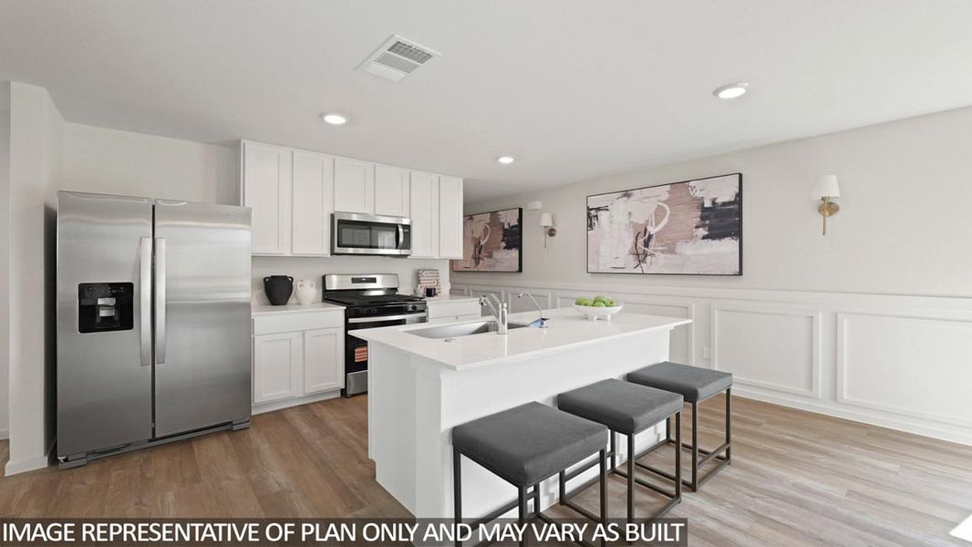 Furnished interior view inside a new home in Porters Mill, New Caney (Image 4).