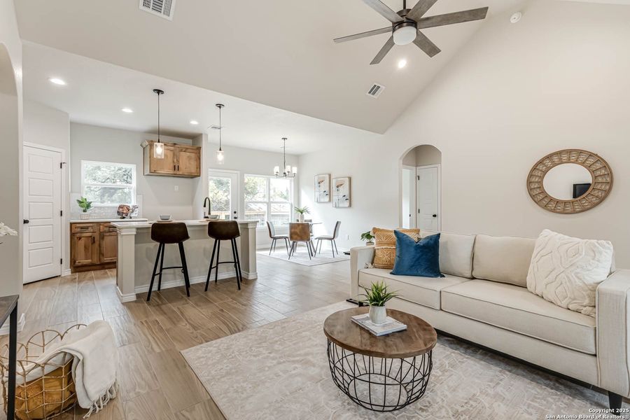 Furnished interior view inside a new home in , Canyon Lake (Image 8). Furnished interior view inside a new home in , Canyon Lake (Image 8).