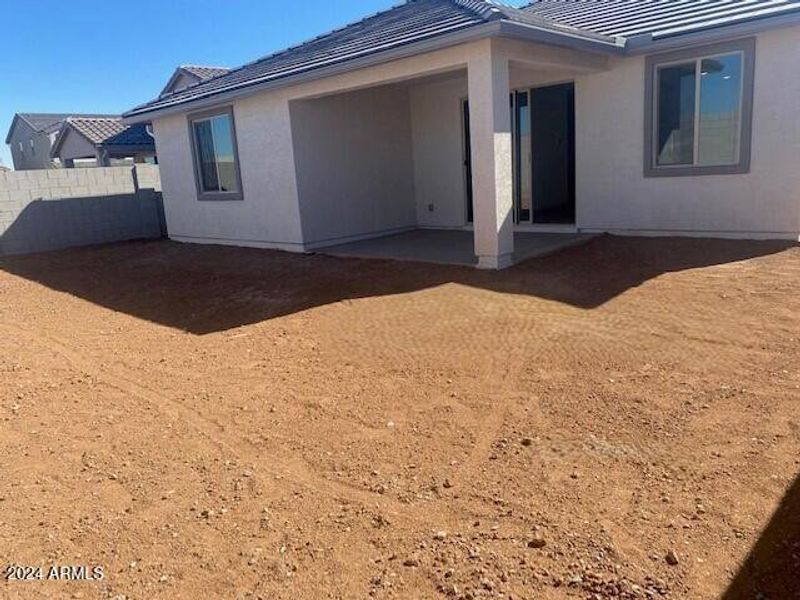 P20 Lot 35 Patio and Backyard