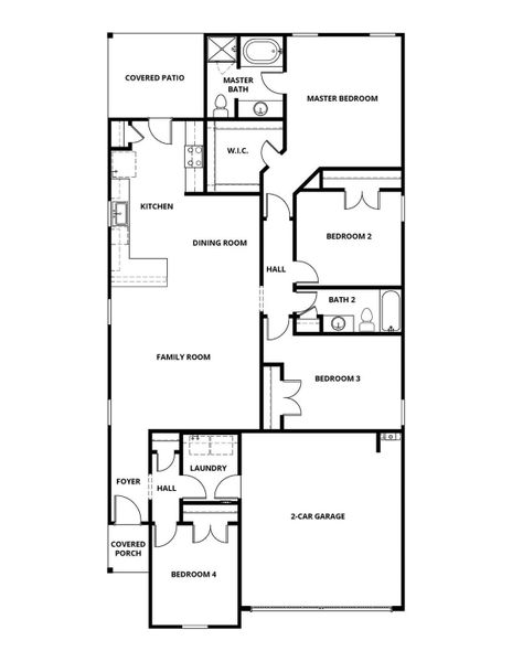 2D floor plan layout of this home in Emberly, Beasley, TX (Image 3).