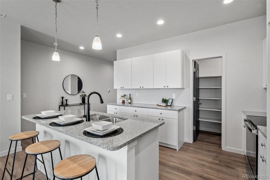 Furnished interior view inside a new home in , Pueblo West (Image 32).