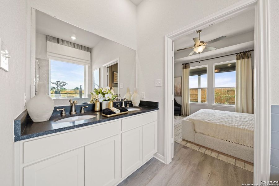 Furnished interior view inside a new home in Applewhite Meadows, San Antonio (Image 14). Furnished interior view inside a new home in Applewhite Meadows, San Antonio (Image 14).