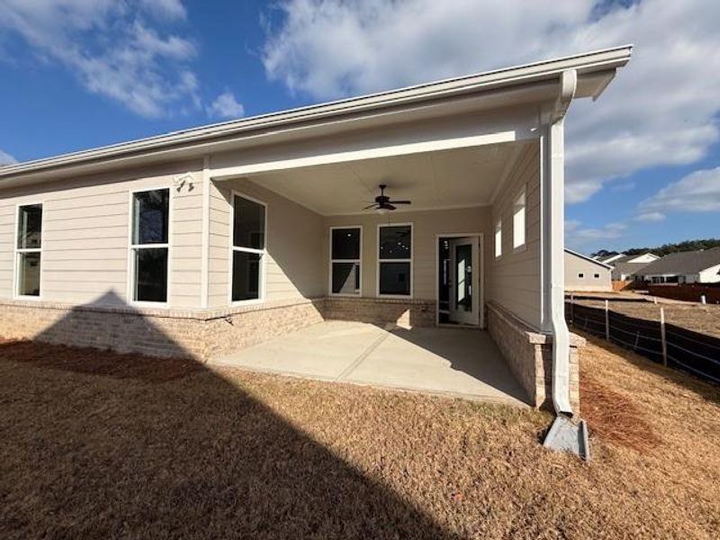 Exterior details and patio area of a home in Cooper's Walk, Loganville (Image 4). Exterior details and patio area of a home in Cooper's Walk, Loganville (Image 4).