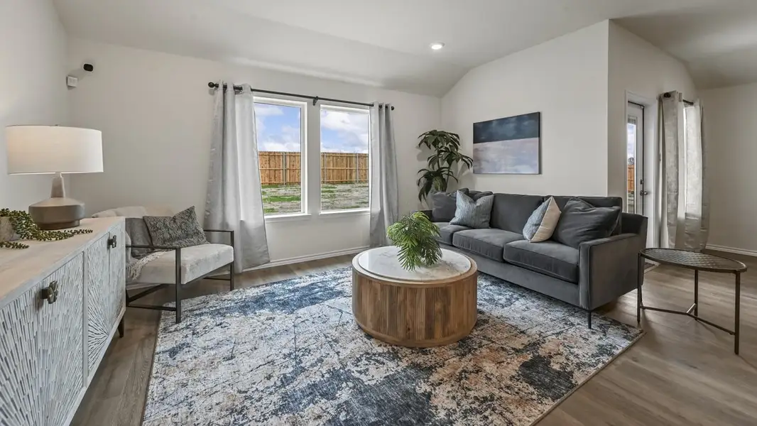 Furnished interior view inside a new home in Frontier Pointe, Princeton (Image 4). Furnished interior view inside a new home in Frontier Pointe, Princeton (Image 4).