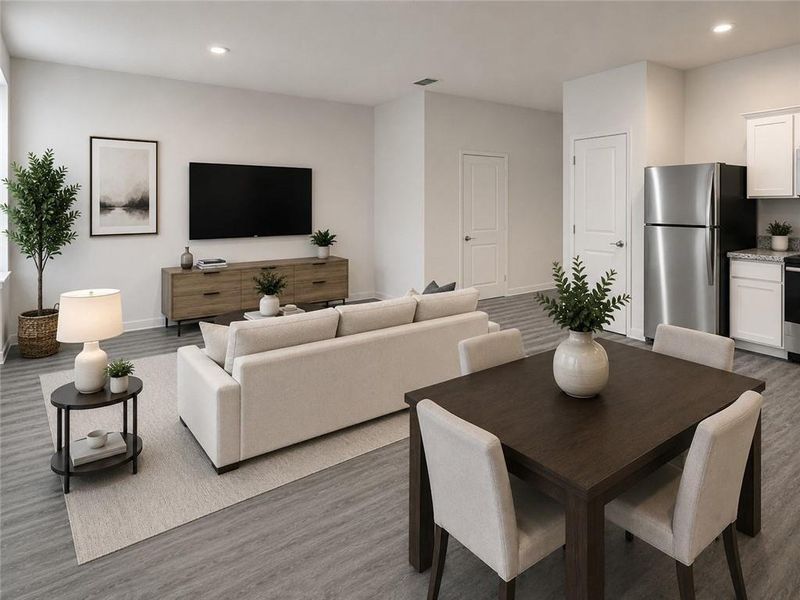 Furnished interior view inside a new home in Kingston Cove, Auburn (Image 4).