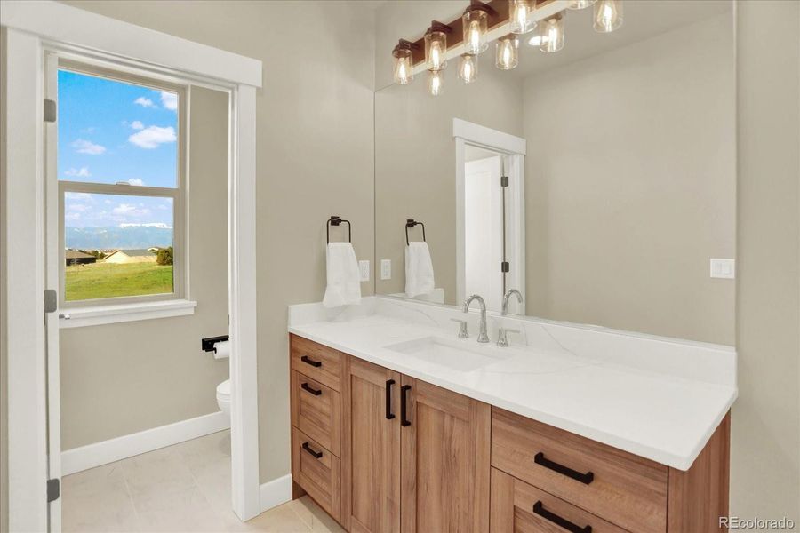 Furnished interior view inside a new home in , Colorado Springs (Image 32).