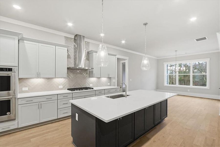 Furnished interior view inside a new home in Old Town Estates, Dacula (Image 6).